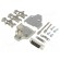 D-Sub | PIN: 15 | plug | male | angled | soldering | for cable | black image 1