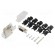 D-Sub | PIN: 9 | plug | female | angled 90° | soldered | for cable | black image 1