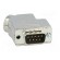 D-Sub | PIN: 9 | plug | male | angled 45° | soldering | for cable paveikslėlis 9