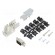 D-Sub | PIN: 9 | plug | male | angled 90° | soldered | for cable | black image 1