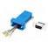 Transition: adapter | RJ45 socket,D-Sub 9pin female | blue фото 1