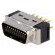 Connector: MDR | PIN: 20 | shielded | for cable | Mat: polyester | plug image 1