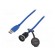 Adapter cable | USB 3.0,with cap | USB A socket,USB A plug | 3m image 1