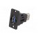 Adapter | USB A socket,both sides | SLIM | USB 3.0 | gold-plated image 2