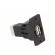 Adapter | USB A socket,USB B socket | SLIM | USB 2.0 | gold-plated paveikslėlis 8