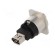 Coupler | IEEE1394 socket,both sides | FT | shielded | metal | 19x24mm image 6