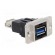 Coupler | USB A socket,both sides | DUALSLIM | USB 3.0 | gold-plated image 8