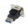 Coupler | USB A socket,both sides | FT | USB 3.0 | metal | 19x24mm image 6