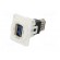 Coupler | USB A socket,both sides | FT | USB 3.0 | plastic | 19x24mm image 2
