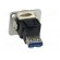 Coupler | USB A socket,USB B socket | FT | USB 3.0 | metal | 19x24mm image 5