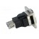 Coupler | USB A socket,USB B socket | FT | USB 3.0 | metal | 19x24mm paveikslėlis 7