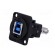 Coupler | USB A socket,USB B socket | FT | USB 3.0 | plastic | 19x24mm image 2