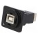 Coupler | USB B socket,both sides | FT | USB 2.0 | metal | 19x24mm image 1