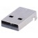 Plug | USB A | SMT | angled 90° | 1.5A | Contacts: phosphor bronze | 500V image 1
