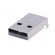 Plug | USB A | SMT | angled 90° | 1.5A | Contacts: phosphor bronze | 500V paveikslėlis 2