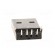 Plug | USB A | THT | angled 90° | 1.5A | Contacts: phosphor bronze | 500V paveikslėlis 5
