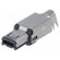 Plug | USB mini Hirose | soldering | PIN: 4 | nickel plated | 500mA paveikslėlis 1