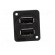 Socket | USB A | for panel mounting,plain screw hole,screw image 9