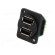 Socket | USB A | for panel mounting,plain screw hole,screw image 4