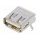 Socket | USB A | on PCBs | THT | PIN: 4 | angled 90° | shielded | USB 2.0 image 1