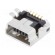 Socket | USB B mini | UX | on PCBs | SMT | PIN: 5 | horizontal | USB 2.0 image 2