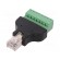 Adapter | PIN: 8 | terminal block,RJ45 plug | screw terminal image 1