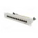Patch panel | RJ45 | Cat: 6 | RACK | Colour: grey | Number of ports: 12 image 3