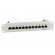 Patch panel | RJ45 | Cat: 6 | RACK | Colour: grey | Number of ports: 12 image 10