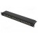 Patch panel | RJ45 | Cat: 6a | RACK | Colour: black | Number of ports: 24 фото 1