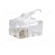 Plug | RJ10 | PIN: 4 | unshielded | gold-plated | Layout: 4p4c | 26AWG | IDC фото 2