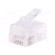 Plug | RJ12 | PIN: 6 | unshielded | gold-plated | Layout: 6p6c | for cable image 1