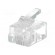 Plug | RJ11 | PIN: 4 | unshielded | gold-plated | Layout: 6p4c | 26AWG | IDC image 1