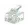 Plug | RJ11 | PIN: 4 | unshielded | gold-plated | Layout: 6p4c | 26AWG | IDC image 2