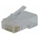 Plug | RJ45 | PIN: 8 | Cat: 6 | Layout: 8p8c | for cable | IDC,crimped image 1
