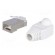 Plug | RJ45 | PIN: 8 | Cat: 6 | shielded,with protection | Layout: 8p8c фото 6