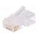 Plug | RJ45 | PIN: 8 | Contacts: phosphor bronze | gold-plated | UL94V-2 image 1