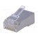 Plug | RJ45 | PIN: 8 | shielded | Contacts: phosphor bronze | UL94V-2 image 1