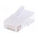 Plug | RJ45 | PIN: 8 | unshielded | gold-plated | Layout: 8p4c | crimped image 1
