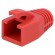 RJ45 plug boot | 8mm | Colour: red фото 1