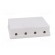 Socket | RJ45 housing | unshielded,Keystone | Colour: white | female image 5