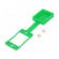 Socket gasket with dust cap | SLIM | flat | green | 29mm image 1