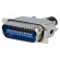 Connector: Centronics | plug | male | PIN: 24 | soldering | for cable paveikslėlis 1