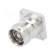 Connector: 4.3-10 | female | flange (2 holes),for panel mounting image 1