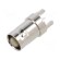 Socket | BNC | female | straight | 50Ω | THT | on PCBs | PBT | silver plated image 1
