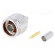 Plug | N | male | straight | 50Ω | crimped | teflon | gold-plated image 1