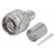 Plug | N | male | straight | 50Ω | RG213 | crimped | for cable | teflon image 1