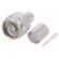 Plug | N | male | straight | 50Ω | RG214 | crimped | for cable | PTFE image 1