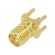 Plug | SMA | female | straight | 50Ω | THT | for cable | PTFE | gold-plated image 1
