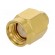 Plug | SMA | male | straight | 50Ω | soldering | for cable | PTFE image 1