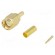 Plug | SMA | male | straight | RG174 | crimped | for cable | gold-plated paveikslėlis 1